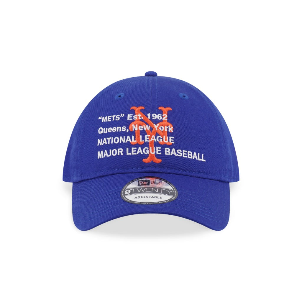หมวกแก๊ป New Era รุ่น New York Mets Layered Script Royal 9Twenty Cap