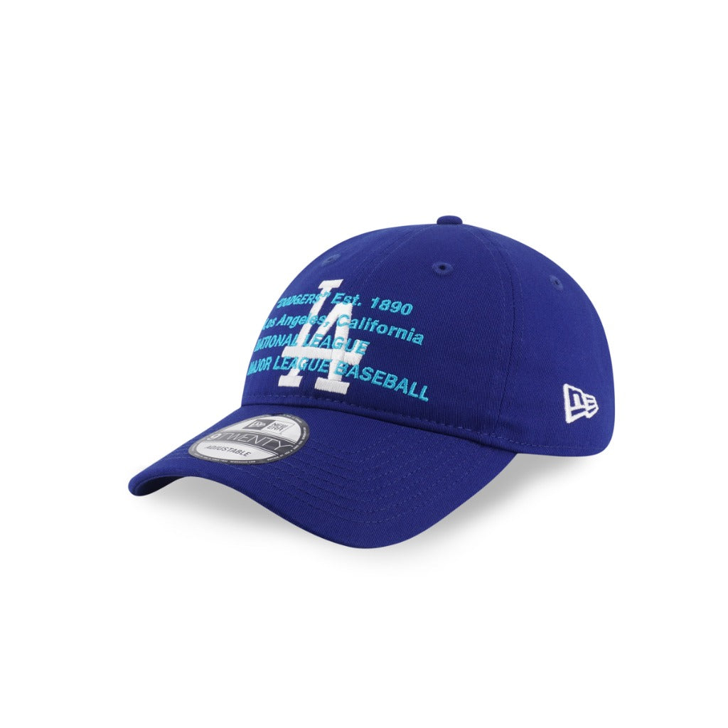 หมวกแก๊ป New Era รุ่น Los Angeles Dodgers Layered Script Dark Royal 9Twenty Cap