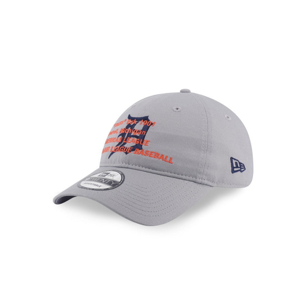 หมวกแก๊ป New Era รุ่น Detroit Tigers Layered Script Gray 9Twenty Cap