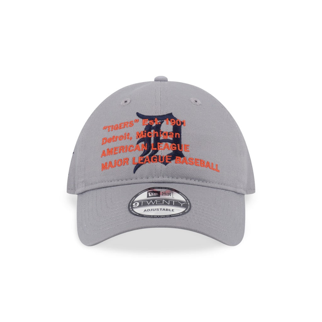 หมวกแก๊ป New Era รุ่น Detroit Tigers Layered Script Gray 9Twenty Cap