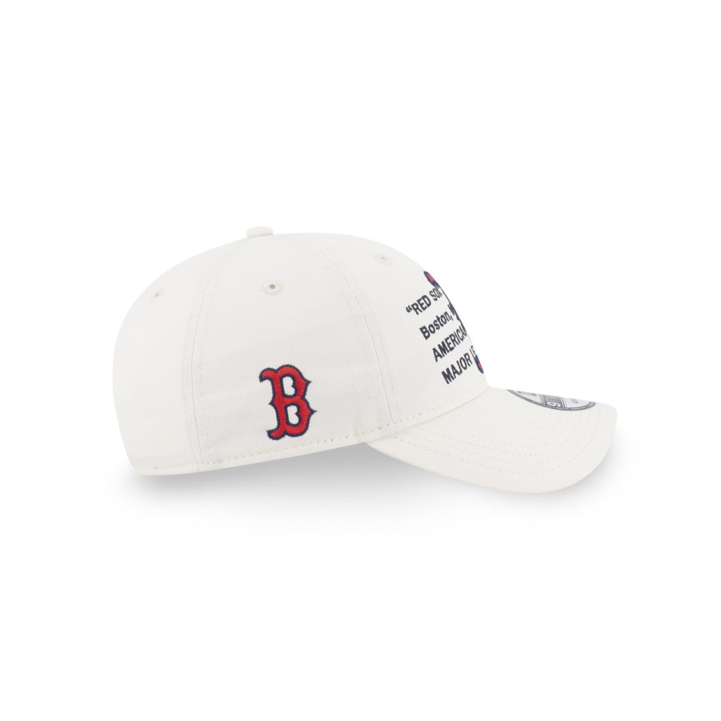 หมวกแก๊ป New Era รุ่น Boston Red Sox Layered Script Chrome White 9Twenty Cap