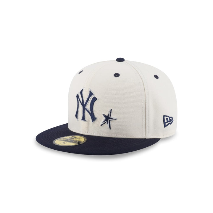 หมวกแก๊ป New Era รุ่น New York Yankees Punkcore 2-Tone Navy Visor Chrome White 59Fifty Cap