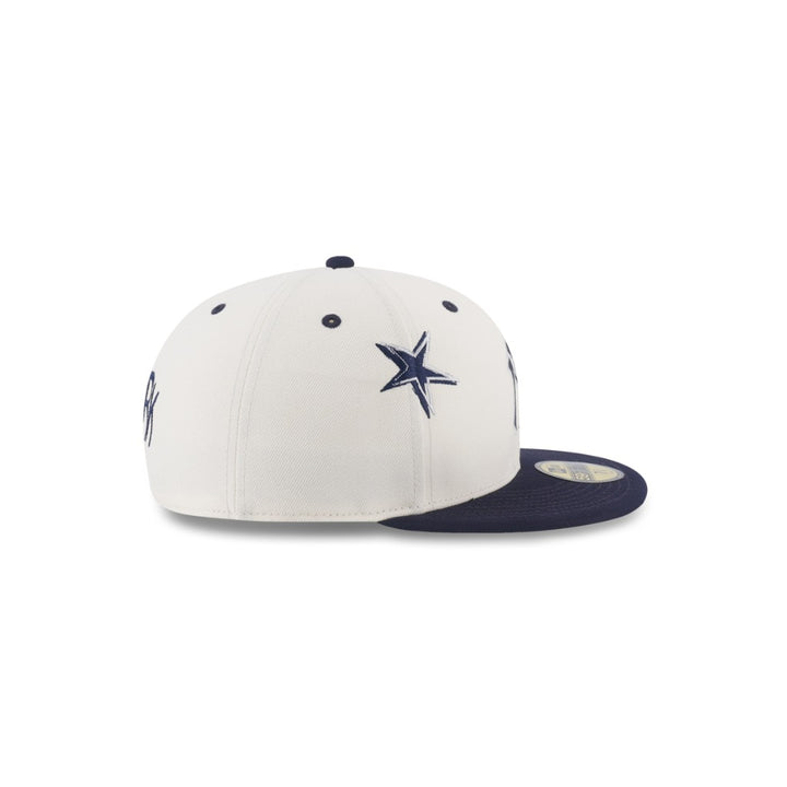 หมวกแก๊ป New Era รุ่น New York Yankees Punkcore 2-Tone Navy Visor Chrome White 59Fifty Cap