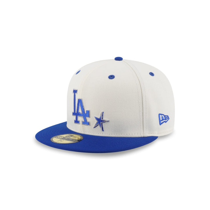 หมวกแก๊ป New Era รุ่น Los Angeles Dodgers Punkcore 2-Tone Dark Royal Visor Chrome White 59Fifty Cap