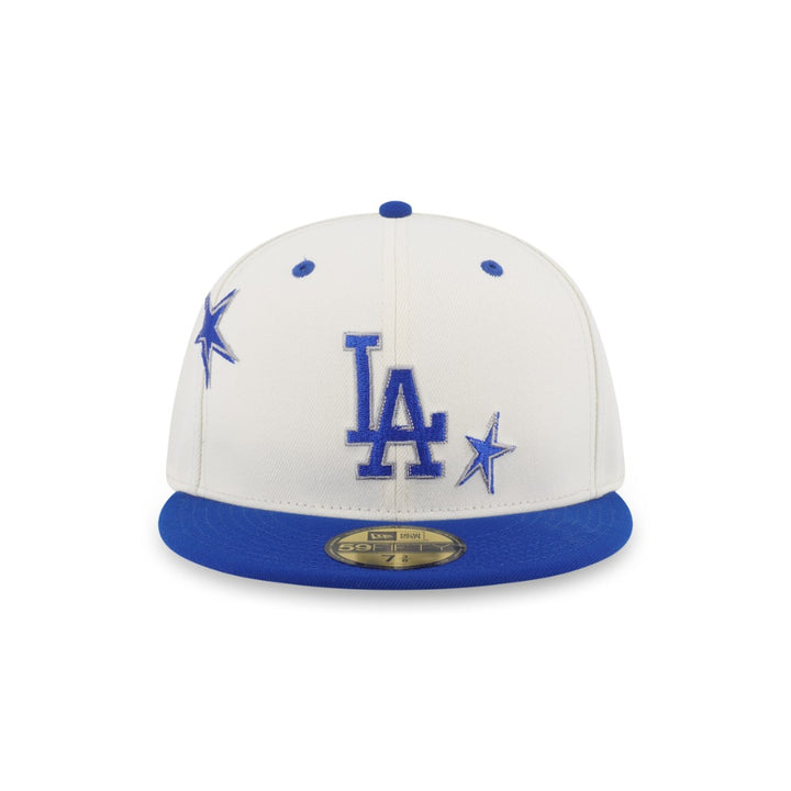 หมวกแก๊ป New Era รุ่น Los Angeles Dodgers Punkcore 2-Tone Dark Royal Visor Chrome White 59Fifty Cap