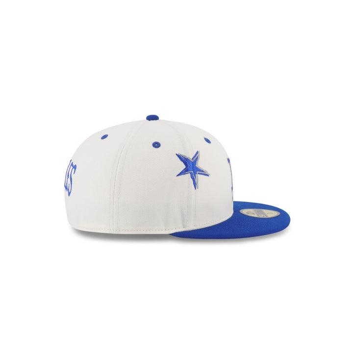 หมวกแก๊ป New Era รุ่น Los Angeles Dodgers Punkcore 2-Tone Dark Royal Visor Chrome White 59Fifty Cap