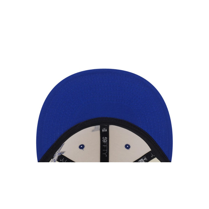หมวกแก๊ป New Era รุ่น Los Angeles Dodgers Punkcore 2-Tone Dark Royal Visor Chrome White 59Fifty Cap