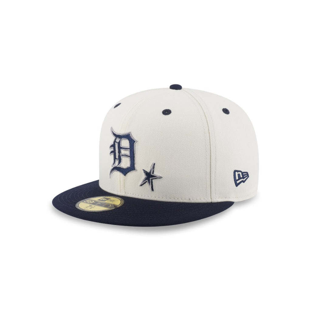 หมวกแก๊ป New Era รุ่น Detroit Tigers Punkcore 2-Tone Navy Visor Chrome White 59Fifty Cap