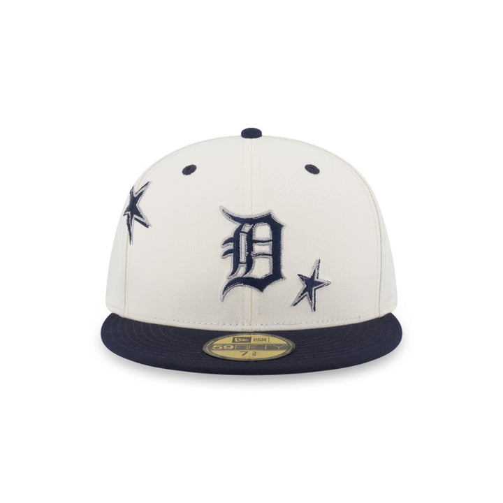 หมวกแก๊ป New Era รุ่น Detroit Tigers Punkcore 2-Tone Navy Visor Chrome White 59Fifty Cap
