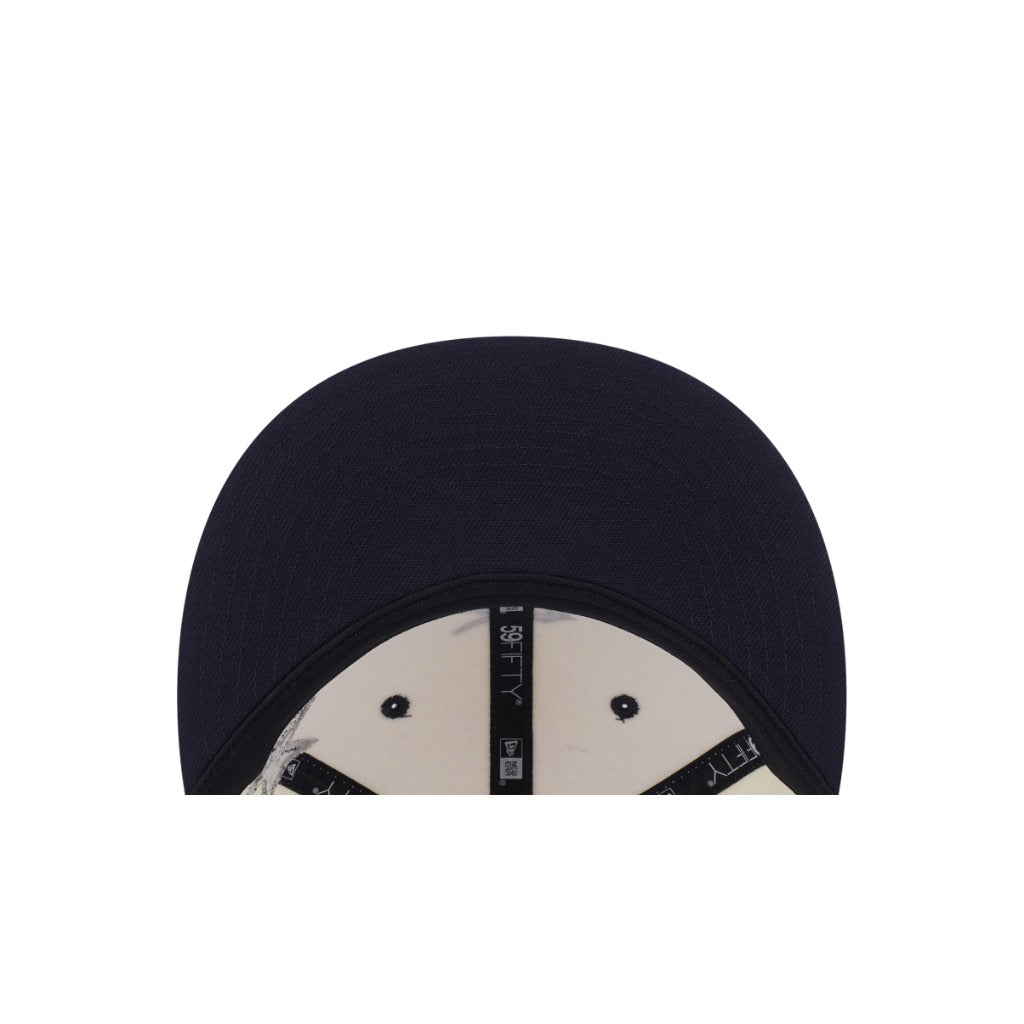 หมวกแก๊ป New Era รุ่น Detroit Tigers Punkcore 2-Tone Navy Visor Chrome White 59Fifty Cap