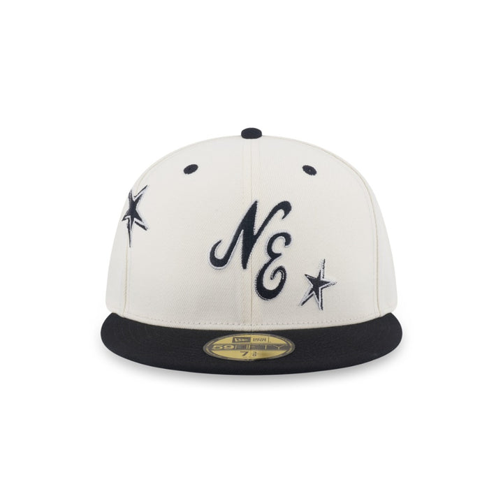 หมวกแก๊ป New Era รุ่น New Era Punkcore 2-Tone Black Visor Chrome White 59Fifty Cap
