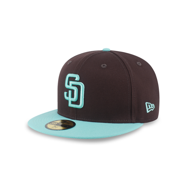 หมวกแก๊ป New Era รุ่น San Diego Padres Co 59Fifty Pack - Mint Chocolate Visor Blue Tint Chocolate 59Fifty Cap