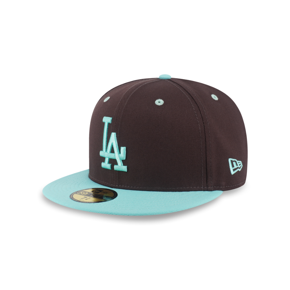 หมวกแก๊ป New Era รุ่น Los Angeles Dodgers Co 59Fifty Pack - Mint Chocolate Visor Blue Tint Chocolate 59Fifty Cap