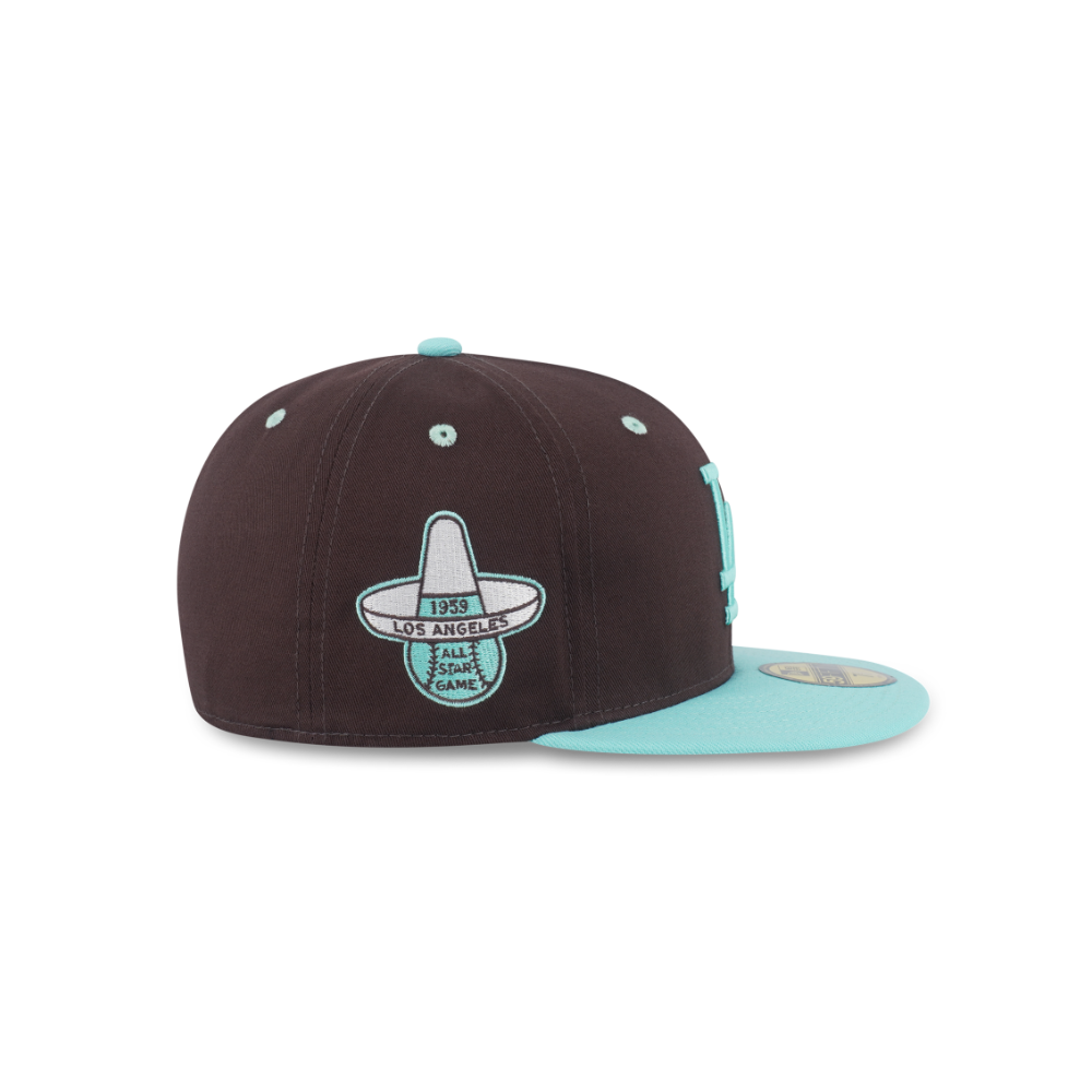หมวกแก๊ป New Era รุ่น Los Angeles Dodgers Co 59Fifty Pack - Mint Chocolate Visor Blue Tint Chocolate 59Fifty Cap