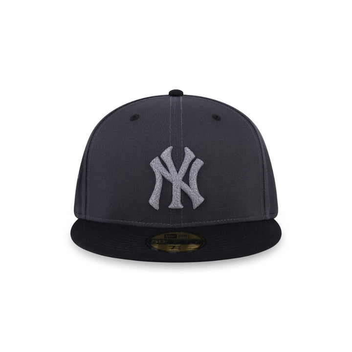หมวกแก๊ป New Era รุ่น 59Fifty Pack - Reflective New York Yankees Cooperstown 2-Tone Black Visor Steel Clouds Gray 59Fifty Cap