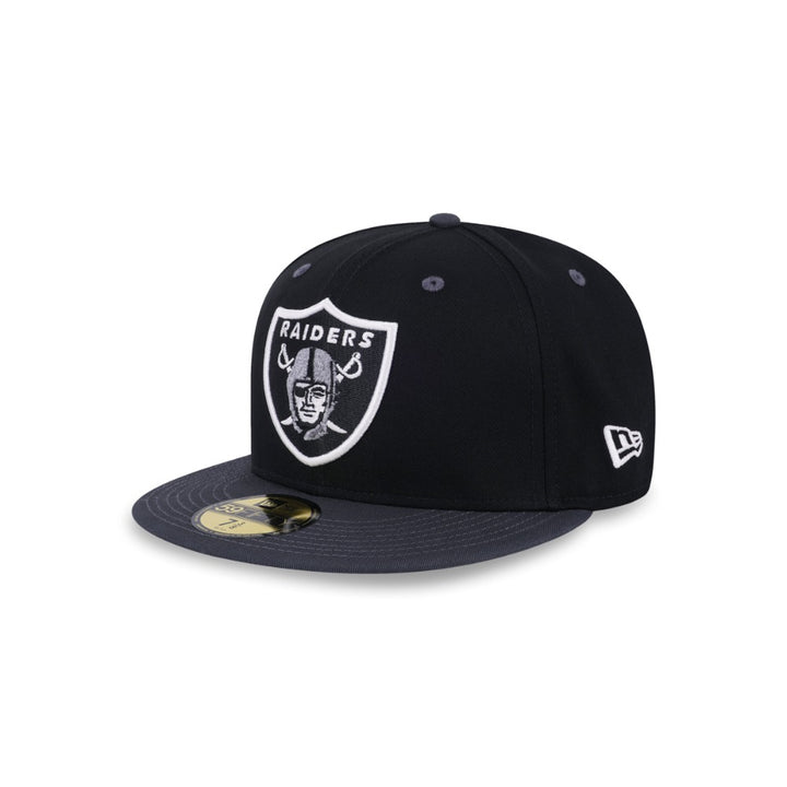 หมวกแก๊ป New Era รุ่น 59Fifty Pack - Reflective Las Vegas Raiders 2-Tone Steel Clouds Gray Visor Black 59Fifty Cap