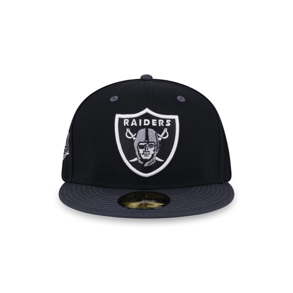 หมวกแก๊ป New Era รุ่น 59Fifty Pack - Reflective Las Vegas Raiders 2-Tone Steel Clouds Gray Visor Black 59Fifty Cap