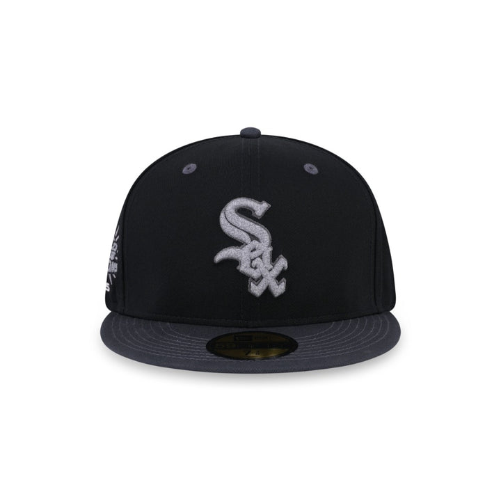 หมวกแก๊ป New Era รุ่น 59Fifty Pack - Reflective Chicago White Sox Cooperstown 2-Tone Steel Clouds Gray Visor Black 59Fifty Cap