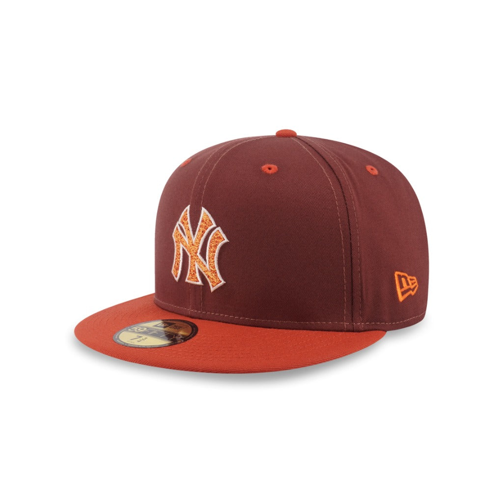 หมวกแก๊ป New Era รุ่น 59Fifty Pack - Fall Park New York Yankees Cooperstown 2-Tone Warm Flame Visor Deep Auburn 59Fifty Cap