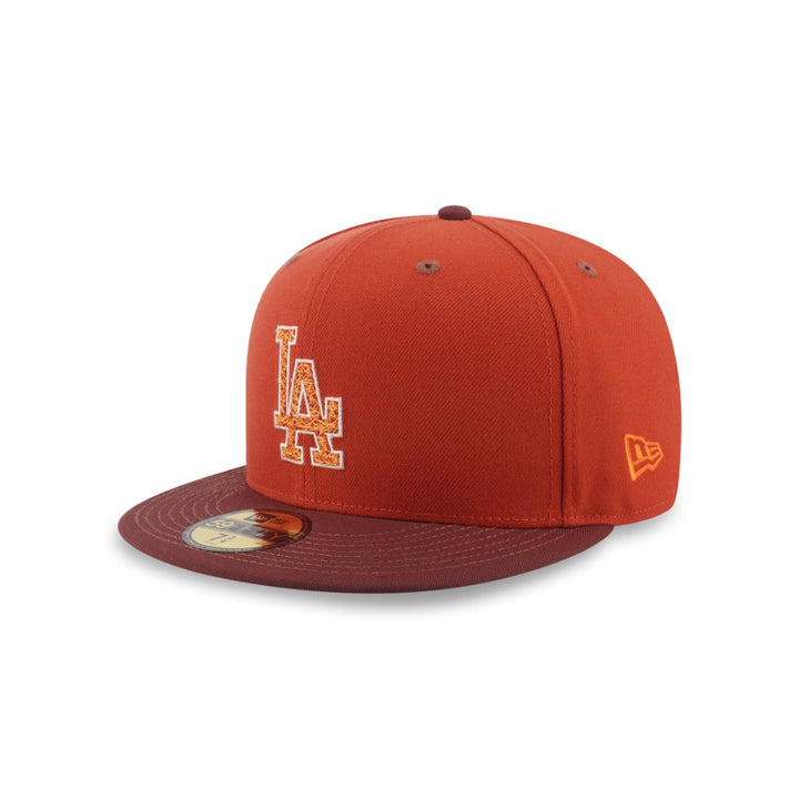 หมวกแก๊ป New Era รุ่น 59Fifty Pack - Fall Park Los Angeles Dodgers Cooperstown 2-Tone Deep Auburn Visor Warm Flame 59Fifty Cap