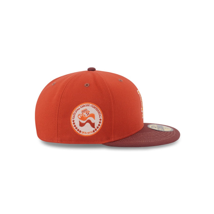 หมวกแก๊ป New Era รุ่น 59Fifty Pack - Fall Park Los Angeles Dodgers Cooperstown 2-Tone Deep Auburn Visor Warm Flame 59Fifty Cap