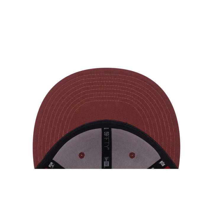 หมวกแก๊ป New Era รุ่น 59Fifty Pack - Fall Park Los Angeles Dodgers Cooperstown 2-Tone Deep Auburn Visor Warm Flame 59Fifty Cap
