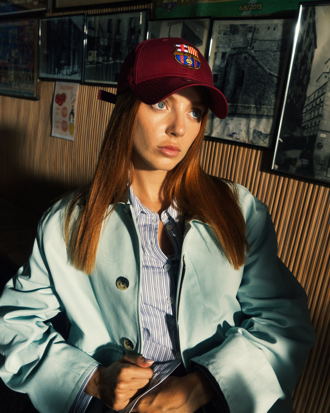 New Era หมวกรุ่น Fc Barcelona Dark Red 9Forty Cap