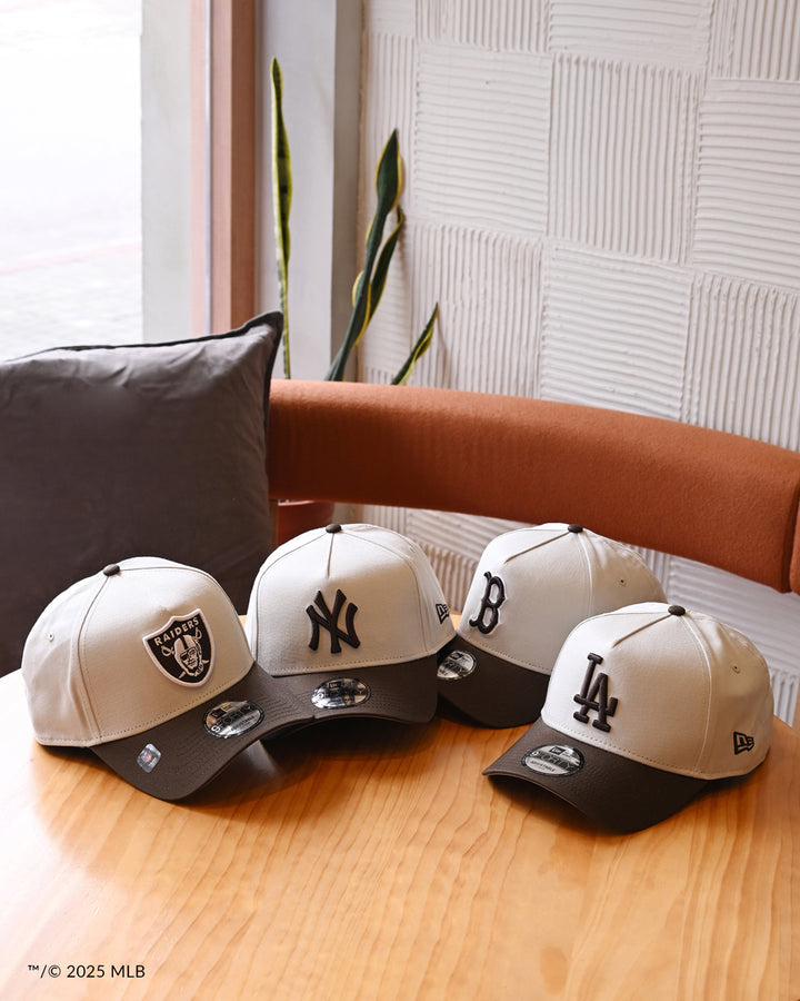 New Era หมวกรุ่น Las Vegas Raiders 2-Tone Vintage Stone Walnut 9FORTY A-Frame Cap