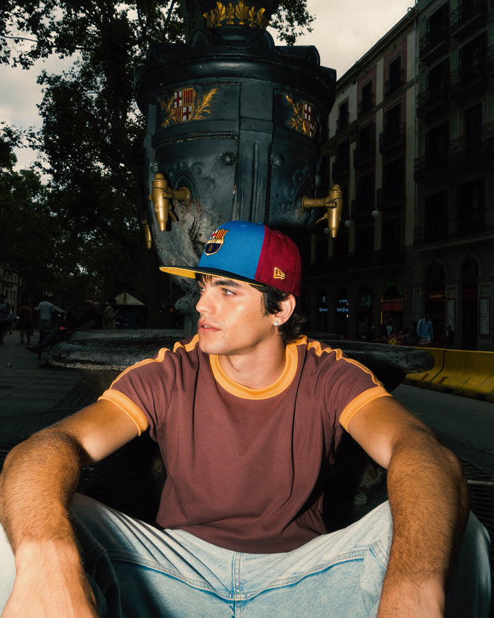 New Era หมวกรุ่น Fc Barcelona Dark Red 59Fifty Cap