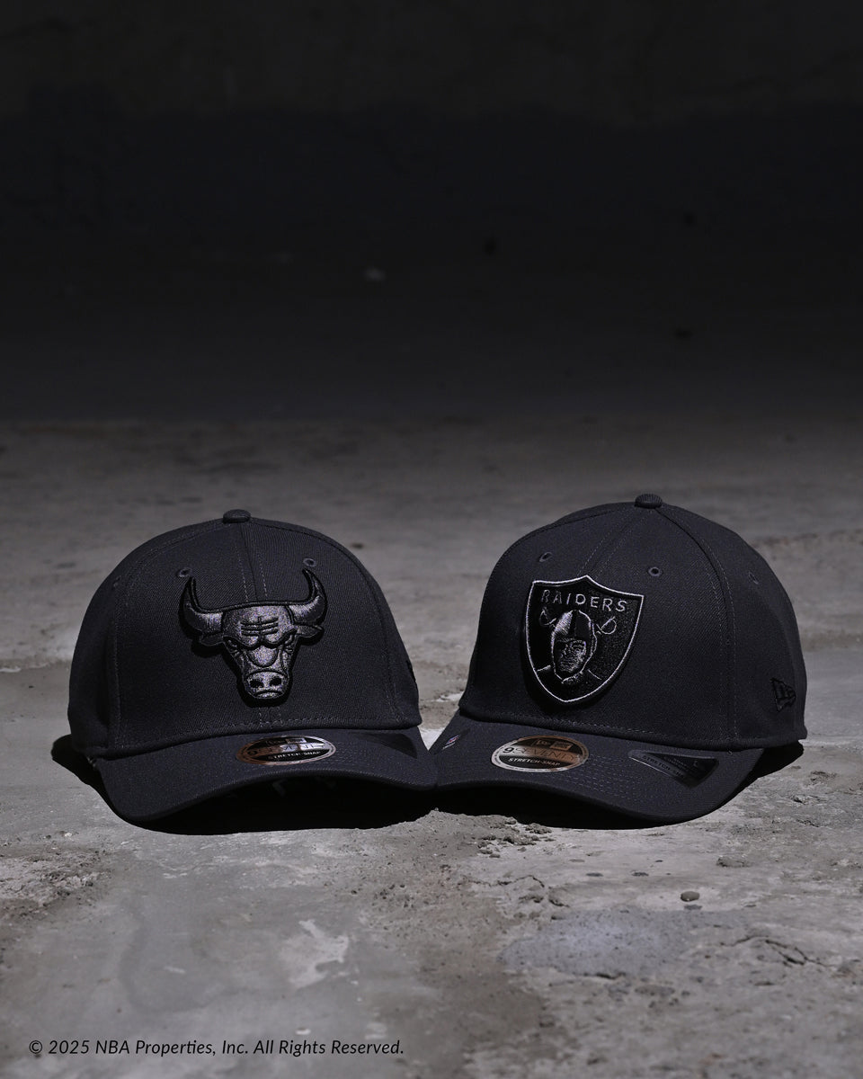New Era หมวกรุ่น Chicago Bulls Carbon Steel Dark Gray 9Seventy Stretch-Snap Cap