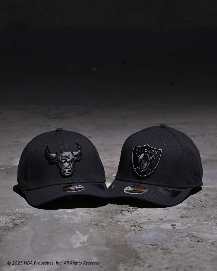 New Era หมวกรุ่น Chicago Bulls Carbon Steel Dark Gray 9Seventy Stretch-Snap Cap