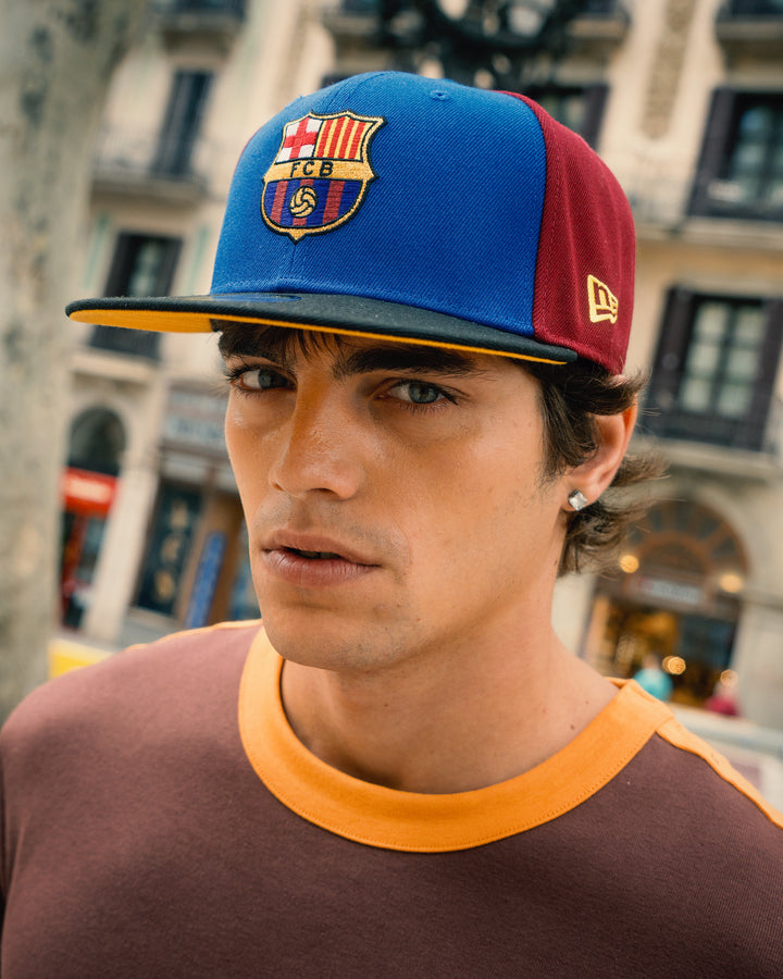 New Era หมวกรุ่น Fc Barcelona Dark Red 59Fifty Cap