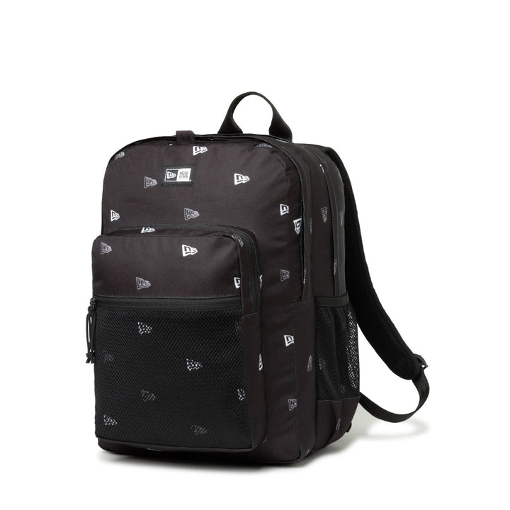 NEW ERA BLACK 35L FLAG LOGO MONOGRAM CAMPUS PACK