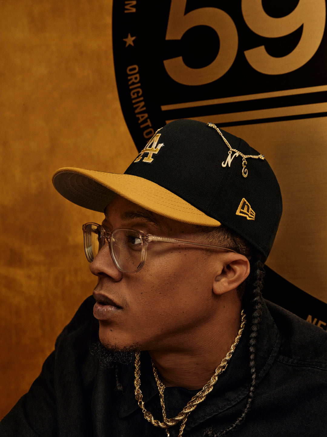 New Era หมวกรุ่น Los Angeles Dodgers 59FIFTY Day 2025 Black 59FIFTY Cap