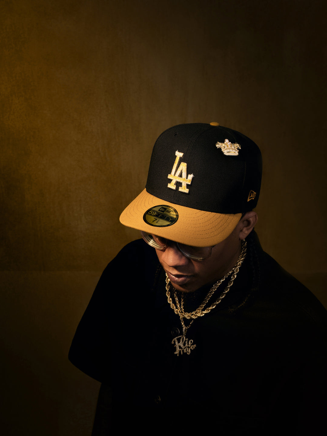 New Era หมวกรุ่น Los Angeles Dodgers 59FIFTY Day 2025 Black 59FIFTY Cap