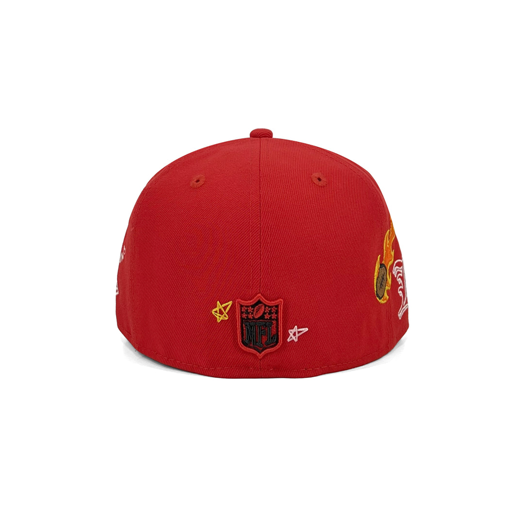 หมวกแก๊ป New Era รุ่น Kansas City Chiefs Scribble Red 59Fifty Cap