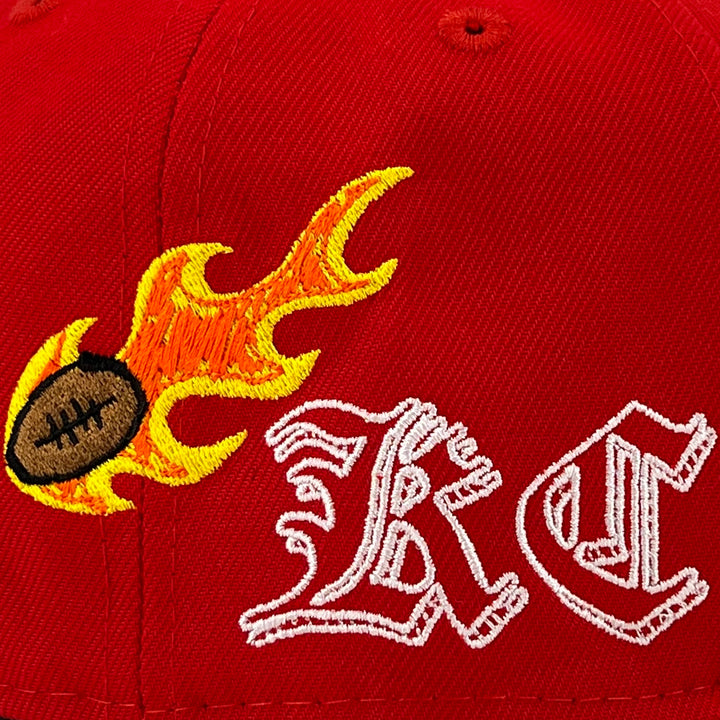 หมวกแก๊ป New Era รุ่น Kansas City Chiefs Scribble Red 59Fifty Cap