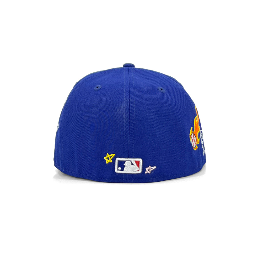 หมวกแก๊ป New Era รุ่น Los Angeles Dodgers Scribble Dark Royal 59Fifty Cap
