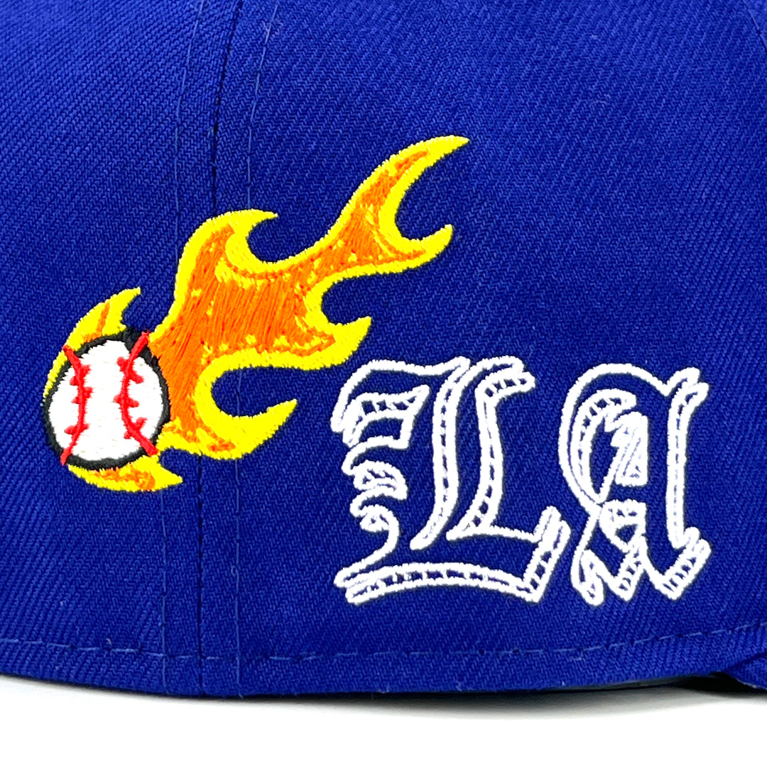 หมวกแก๊ป New Era รุ่น Los Angeles Dodgers Scribble Dark Royal 59Fifty Cap