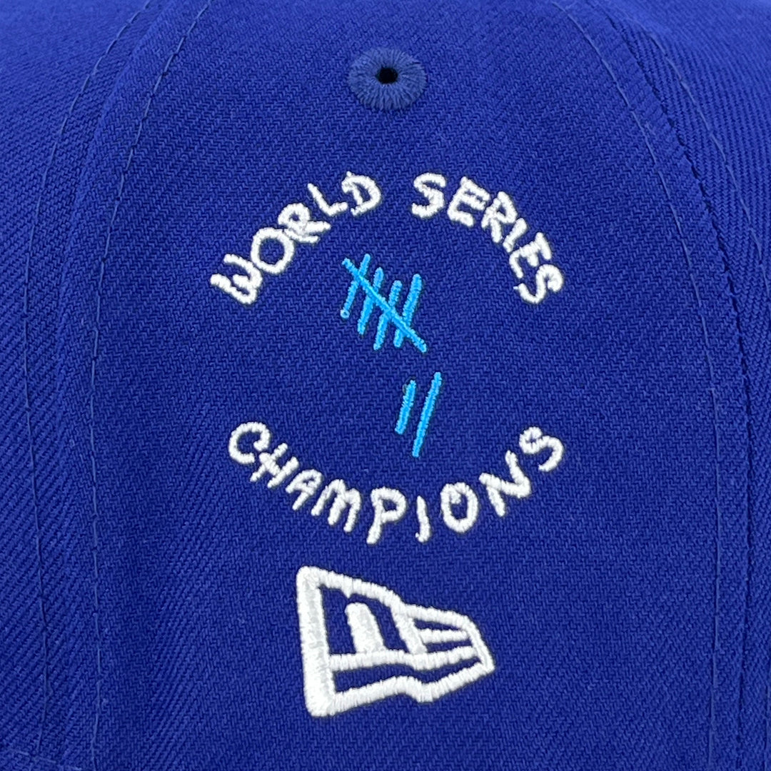 หมวกแก๊ป New Era รุ่น Los Angeles Dodgers Scribble Dark Royal 59Fifty Cap