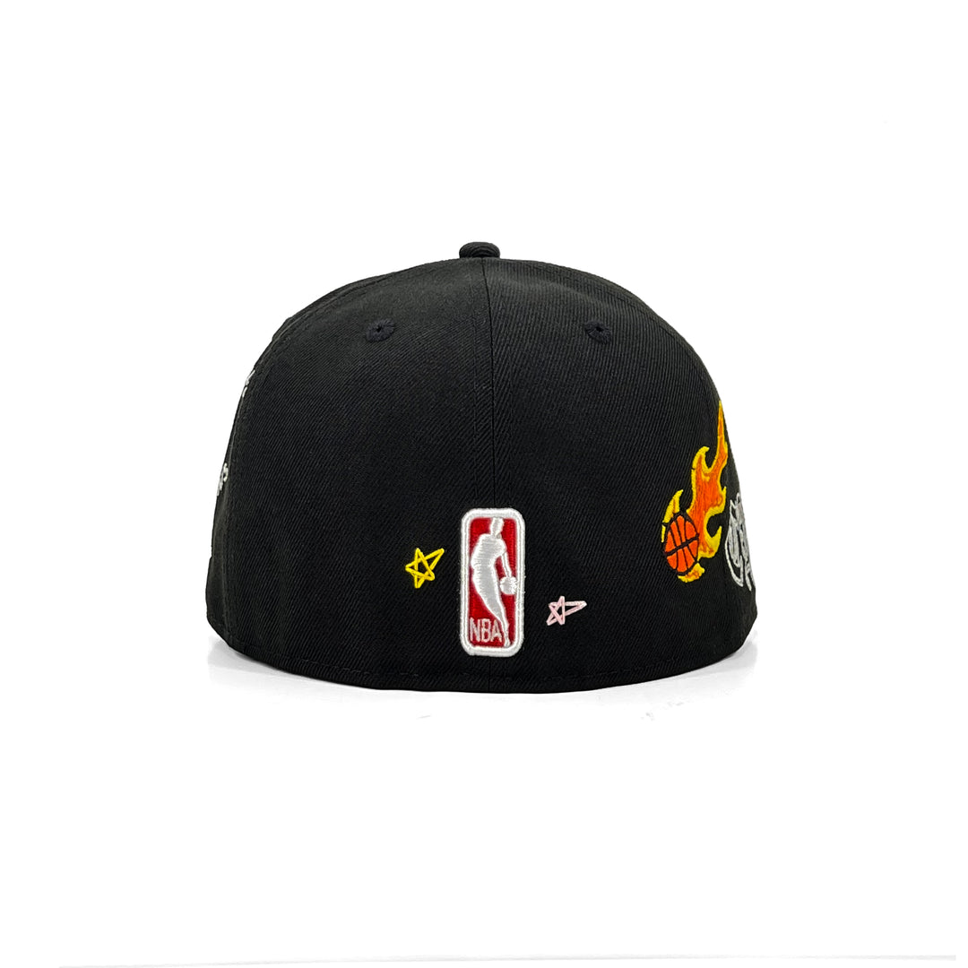 หมวกแก๊ป New Era รุ่น Chicago Bulls Scribble Black 59Fifty Cap