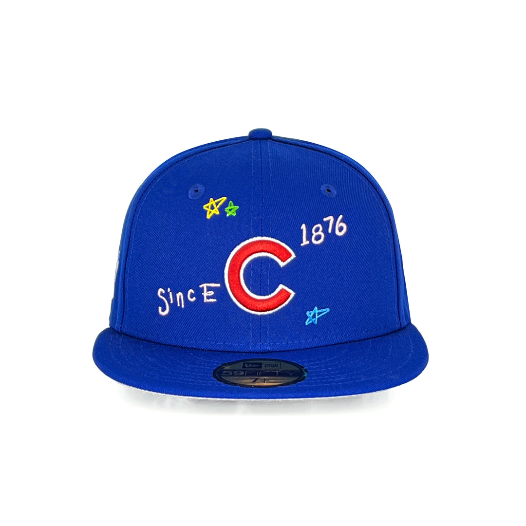 หมวกแก๊ป New Era รุ่น Chicago Cubs Scribble Royal 59Fifty Cap