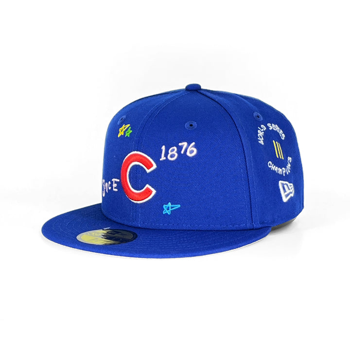 หมวกแก๊ป New Era รุ่น Chicago Cubs Scribble Royal 59Fifty Cap