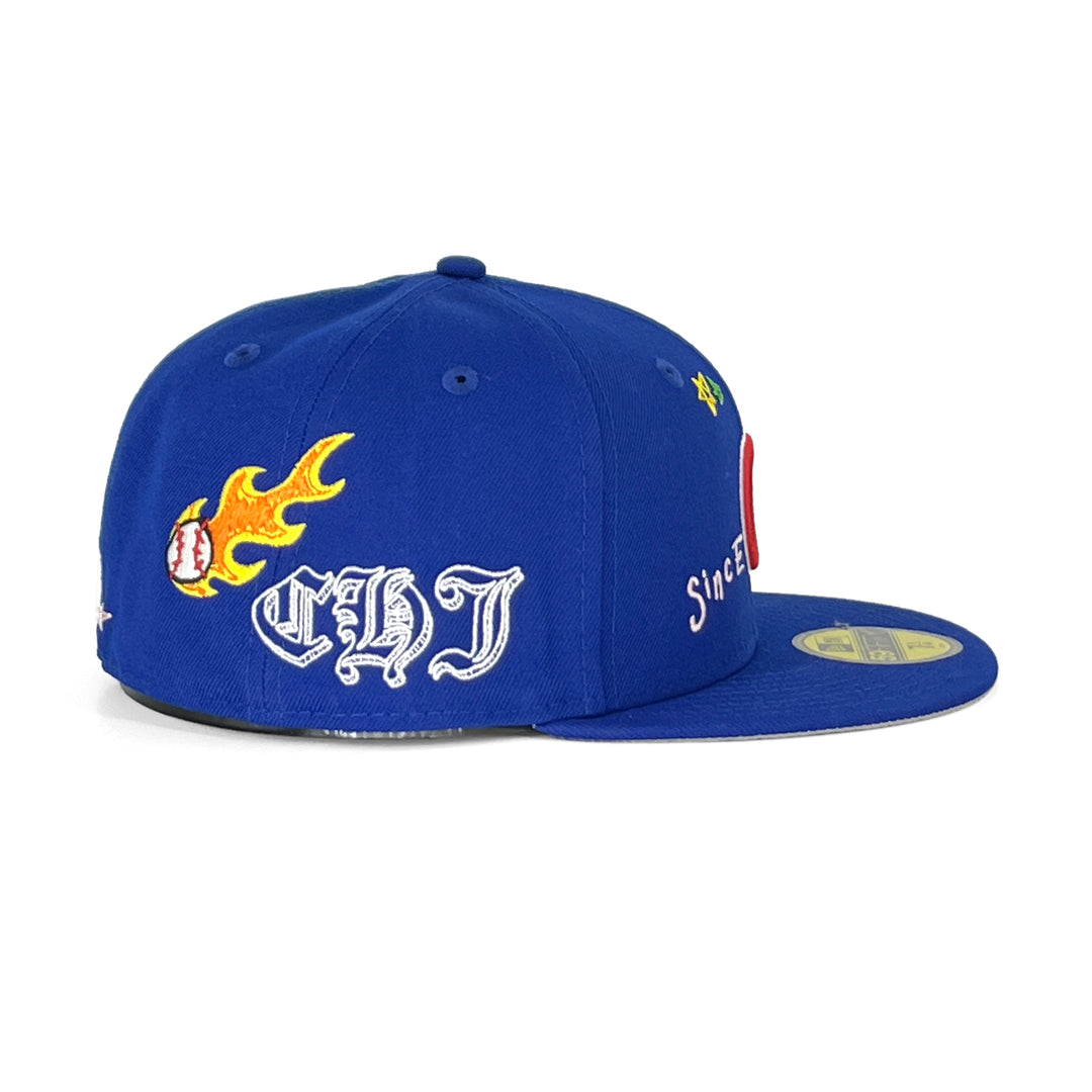 หมวกแก๊ป New Era รุ่น Chicago Cubs Scribble Royal 59Fifty Cap