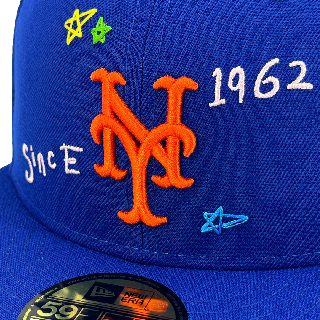 หมวกแก๊ป New Era รุ่น New York Mets Scribble Royal 59Fifty Cap