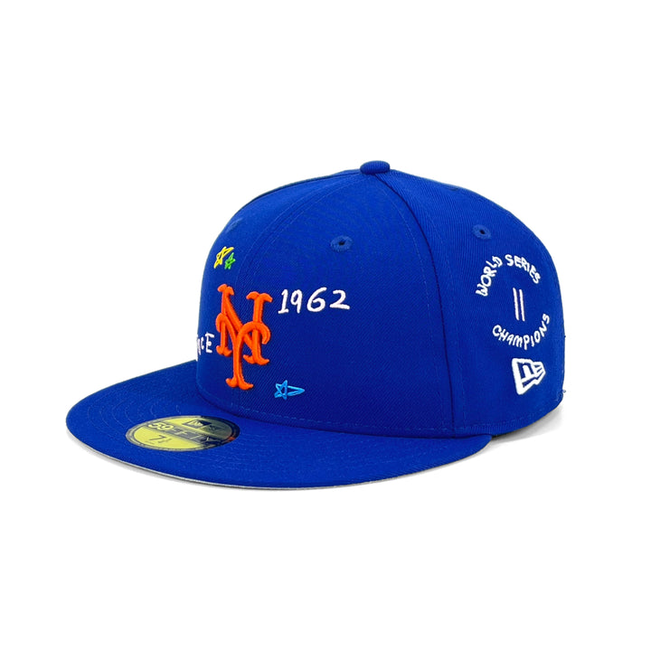 หมวกแก๊ป New Era รุ่น New York Mets Scribble Royal 59Fifty Cap