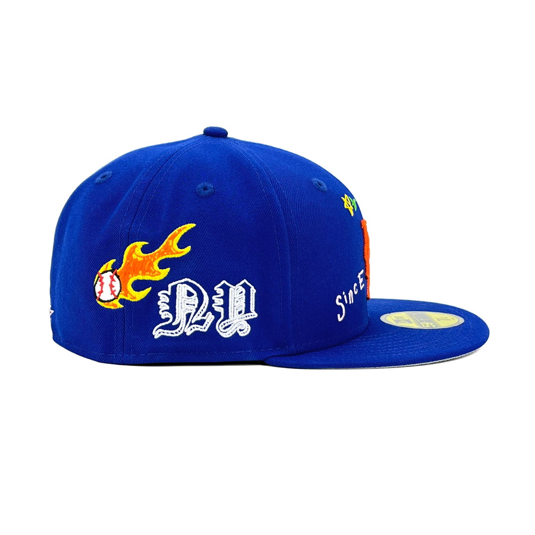 หมวกแก๊ป New Era รุ่น New York Mets Scribble Royal 59Fifty Cap