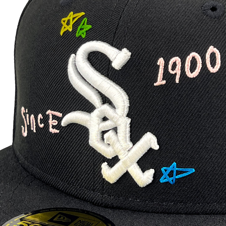 หมวกแก๊ป New Era รุ่น Chicago White Sox Scribble Black 59Fifty Cap