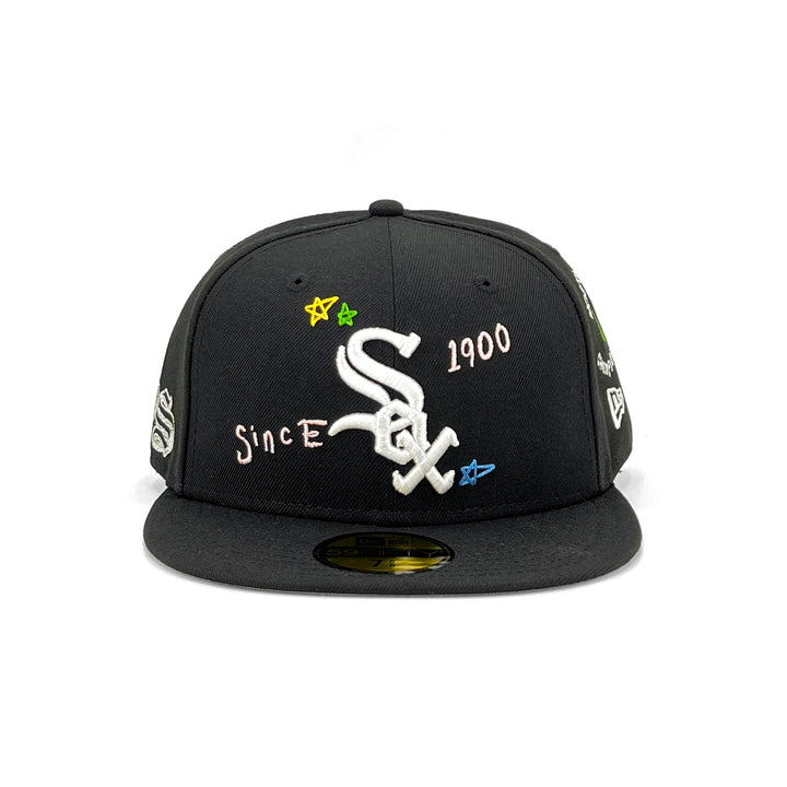 หมวกแก๊ป New Era รุ่น Chicago White Sox Scribble Black 59Fifty Cap