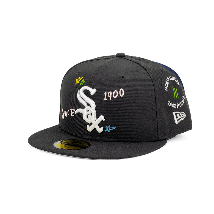หมวกแก๊ป New Era รุ่น Chicago White Sox Scribble Black 59Fifty Cap